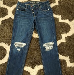 American Eagle Tomgirl button fly jeans